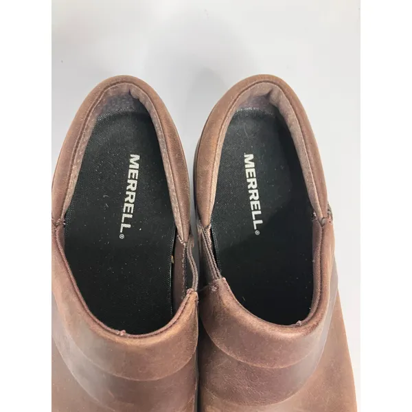 Merrell Encore Q2 Breeze Clogs Womens 6.5 Brown Leather Slip On Comfort J51694 - Image 3
