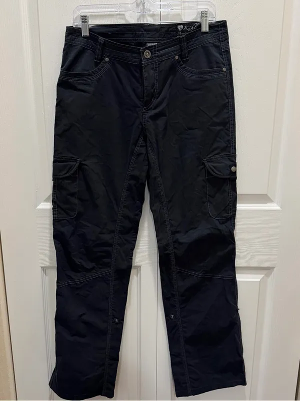 KUHL Women’s Black Hiking Pants Convertible Outdoor Cargo 8 - Image 3