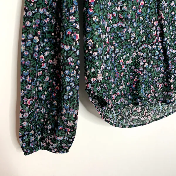 Roller Rabbit Moonflower Floral Lucy Top Midnight New Womens Size Small - Image 4