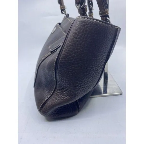 coach medium bag handbag brown leather shoulder ba - Image 3