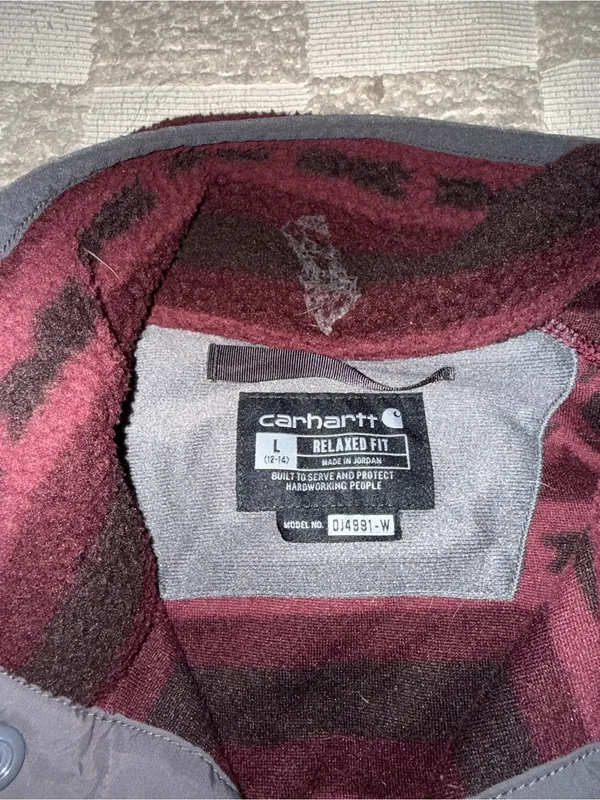 Carhartt Women's Relaxed Fit Fleece Pullover L (12-14)‎ - Image 3