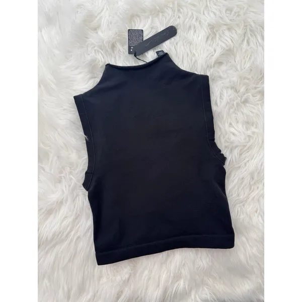 Nike Skims Vintage Seamless Mock Neck Bra Top Obsidian Size XS - Image 8