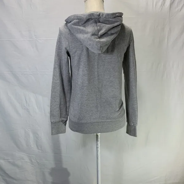 Hurley Full Zip Gray Hoodie Size Medium - Image 6