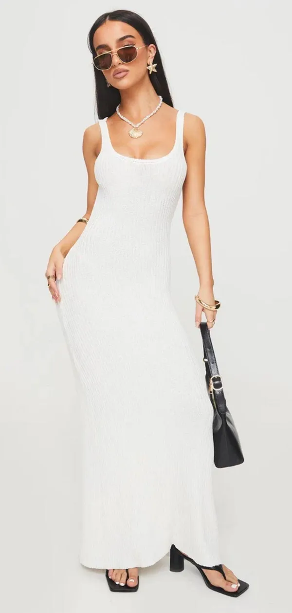 Princess Polly White Maxi Dress - Image 2