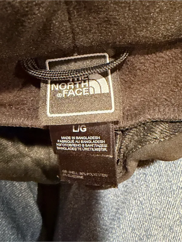 The North Face Women's Black Softshell fleece lined Snow Pants large - Image 5