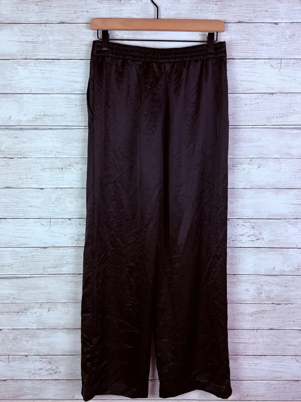 Madewell The Easy Pull-On Pant in Satin Black Size Small - Image 6