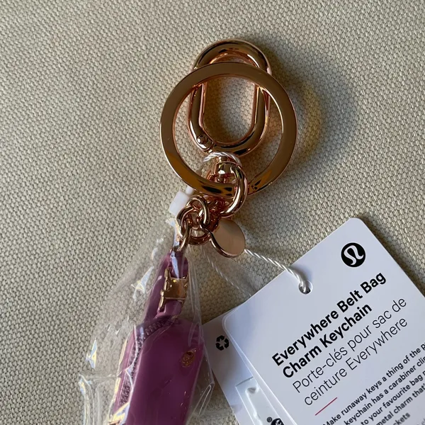 Lululemon Everywhere Belt Bag Charm Keychain - Pink Frosting - Image 12