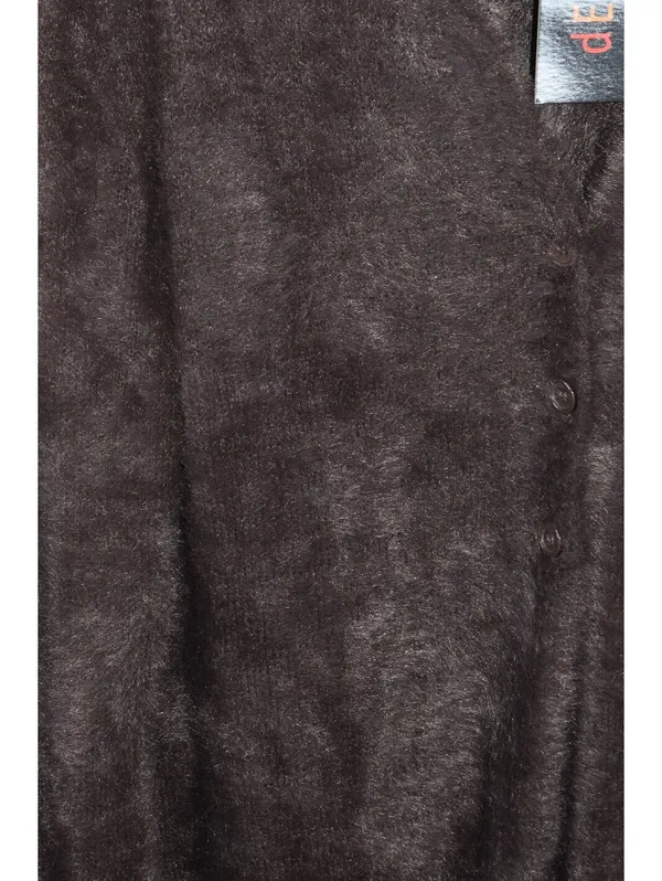 dELiA*s by Dolls Kill Popular Opinion Fuzzy Cardigan NWT Brown Eyelash Knit XXL - Image 5