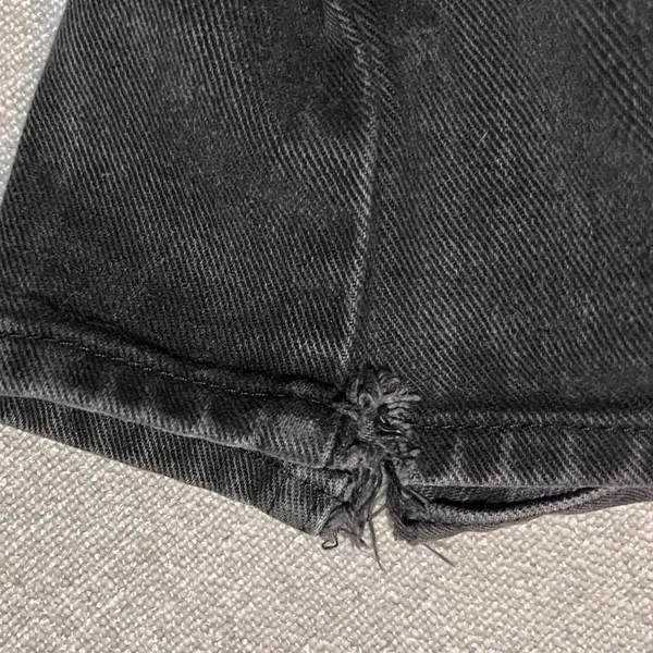 Vintage‎ Riders Classic Black Denim Straight Leg Jeans 28x34 - Image 5