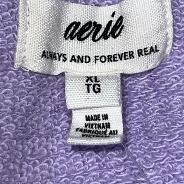 Aerie Easy Street Oversized Sweatshirt XL NWT Peasant Boho‎ Lavender Purple Boxy - Image 8