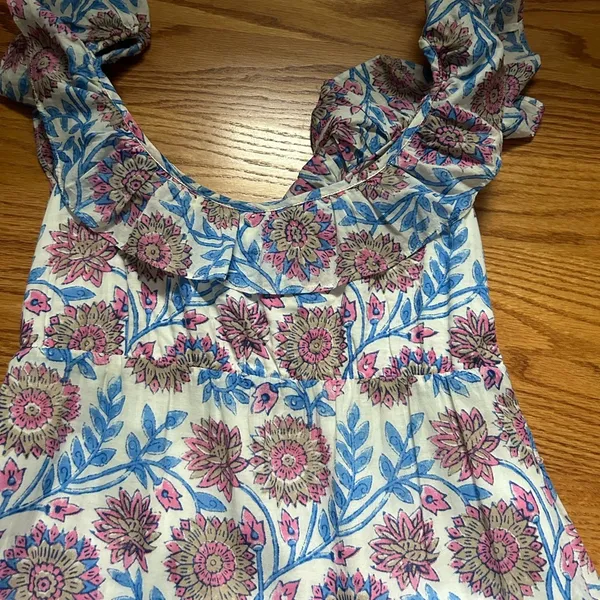 J crew maxi cotton block print dress - Image 3
