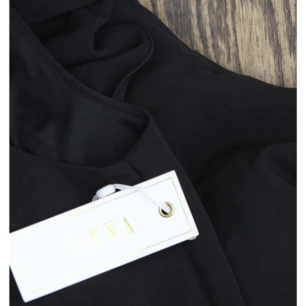Siena Womens Ruffled Bodycon Mini Dress SATP1725 Black 6 - Image 3