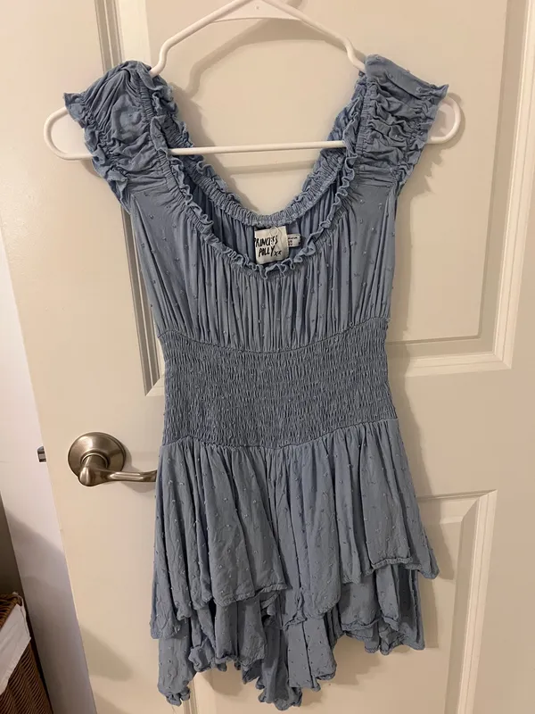 Princess Polly Mini Dress Blue - Image 2