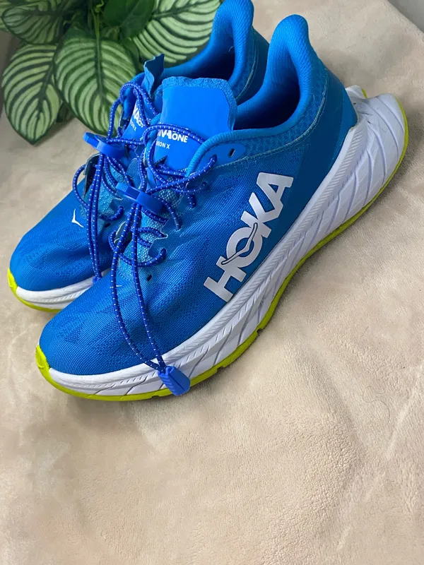 Hoka One One Carbon X 2 Diva Blue Citrus Womens size 6 - Image 2