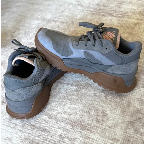 Columbia Womens OrthoLite EcoLT Grey Pink Hiking Shoes Size 5 Water Resistant - Image 4