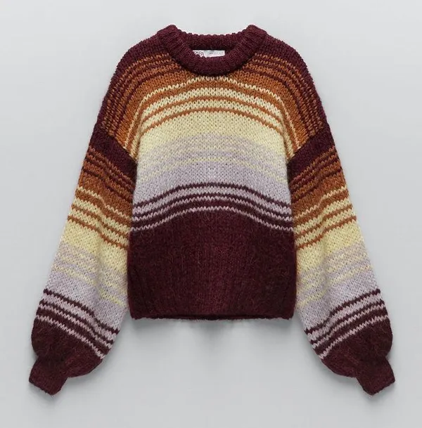 ZARA Stripped Knit Sweater - Image 4