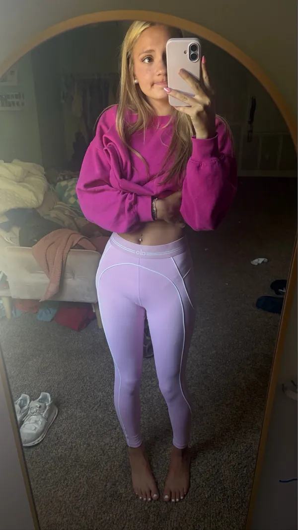 Pink Alo Leggings Yoga - Image 2