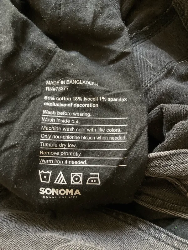 Sonoma Charcoal Black Overalls XL - Image 4