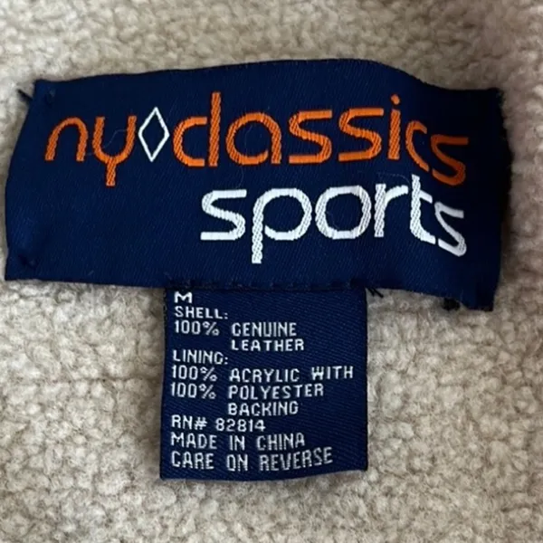 Vintage Suede Leather Jacket Tan Size M - Image 5