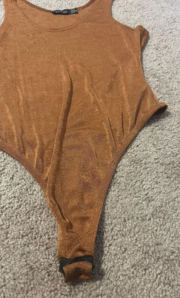 Boohoo Rust Colored Body Suit - Image 2