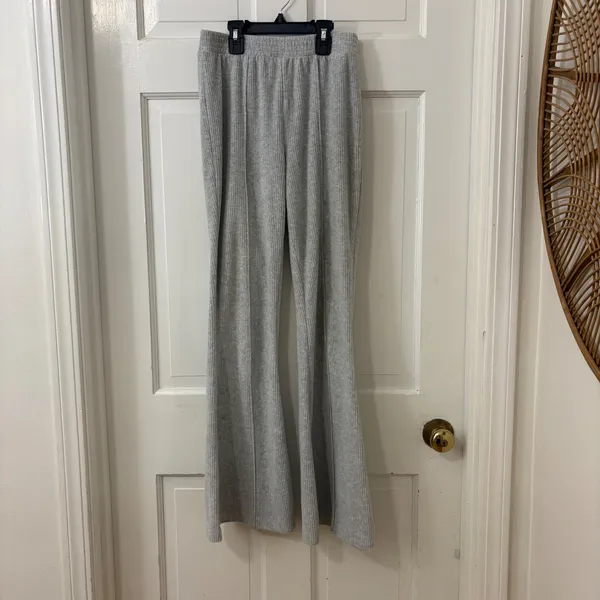 Aerie Ribbed Velour Flare Pants XS Regular High Rise Loungewear‎ Cozy Minimalist - Image 2