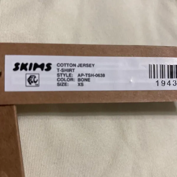 SKIMS Cotton Jersey T-Shirt XS - Image 3