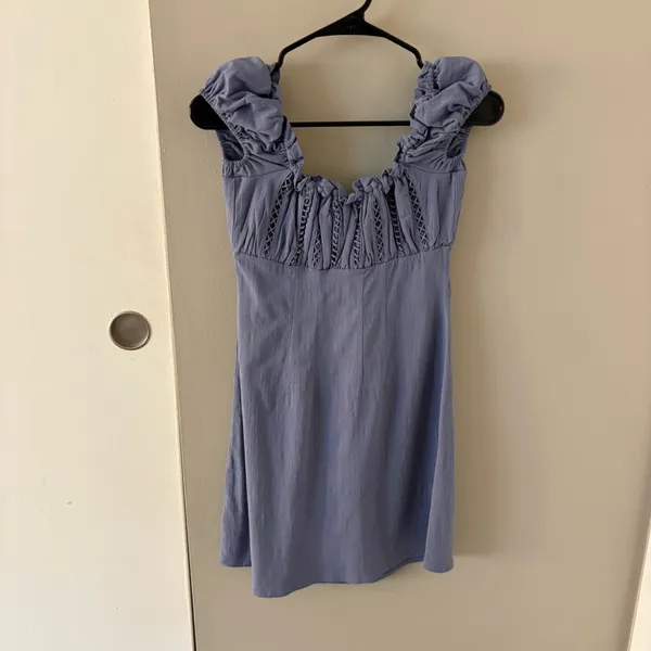 Free People Imogene Mini Dress in Blue Size Women’s 2 - XS - Image 2