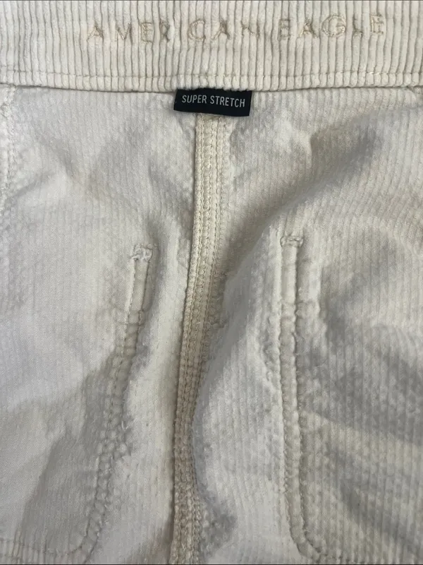 American Eagle Outfitters Cream Zip-Front Mini Skirt Size 2 - Image 7
