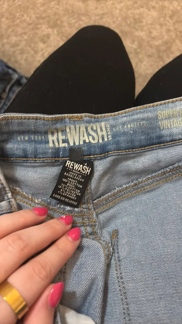 Jean REWASH Shorts High-Rise Distressed - Image 3