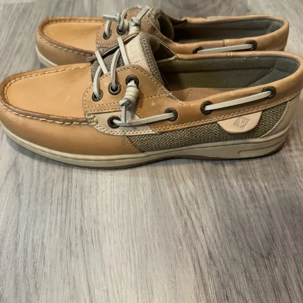 Sperry Top Sider Women’s 7 Tan Boat Shoe Loafers - Image 4