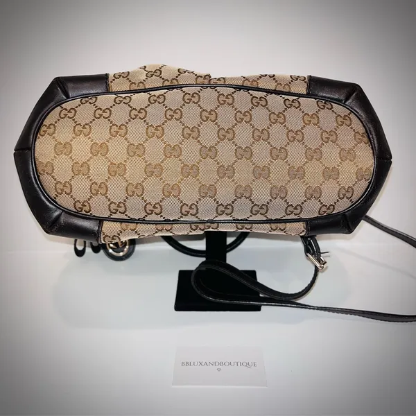 Gently Used - Gucci Canvas Sukey Shoulder Bag - Image 10