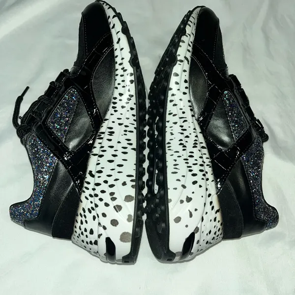 Steve Madden Barra-G platform fashion sneakers Stylish Black and Multicolor - Image 6