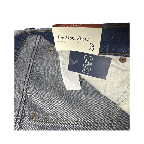 NWT Abercrombie & Fitch The Mom Shorts High Rise Distressed Women’s Size 35 - Image 5