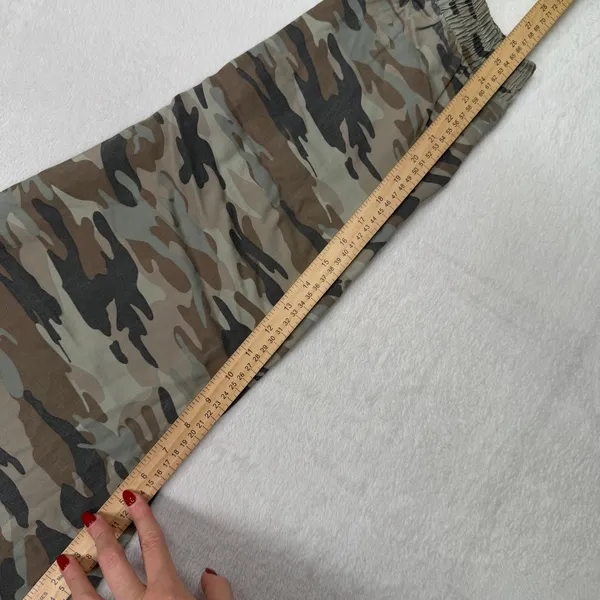 GAP Medium Jogger Pants Camo Green Lyocell Elastic Waist QLP1073S Utility Casual - Image 12