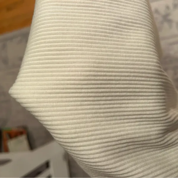 J. Crew Ivory Ruffle Sleeve Tee - Image 3
