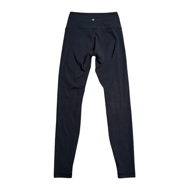 Lululemon Wunder Under Leggings Womens 4‎ Black Sparkle Excellent High Rise 28" - Image 2