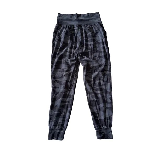 Athleta Salutation Camo Jogger Women‎ Small Black Grey Excellent High Waist - Image 7