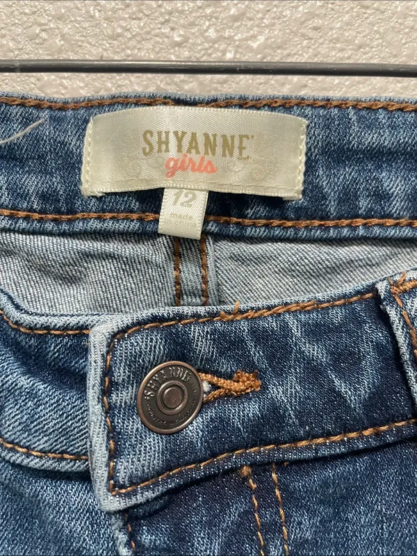 Shyanne Light Blue Flare Panel Jeans - Image 4