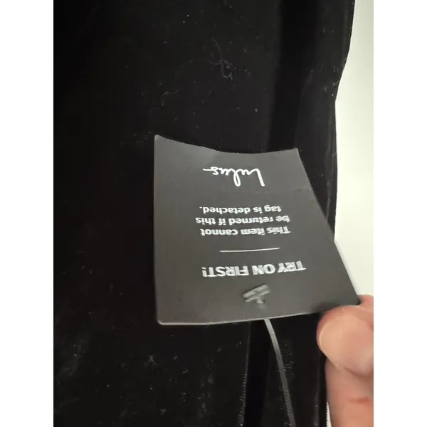 Lulu's Mesmerizing Elegance Black Velvet Back Bow Maxi Dress XS NWT $84 - Image 14