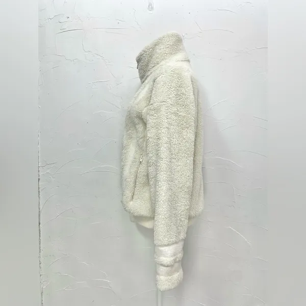 Athleta Willow Fleece Sherpa Bomber Jacket - Image 7