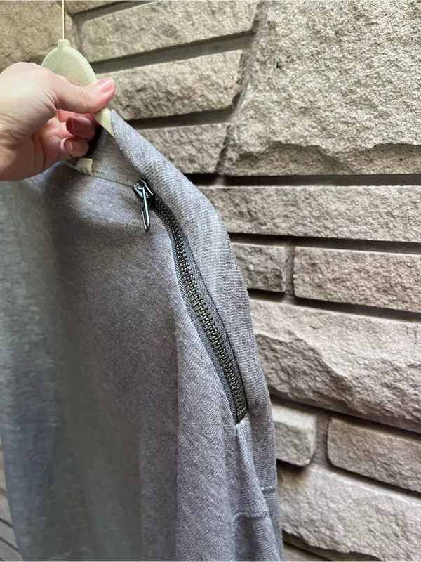 Free People We The Free Nikala Dolman Sweatshirt Zipper Top Grey Medium - Image 11