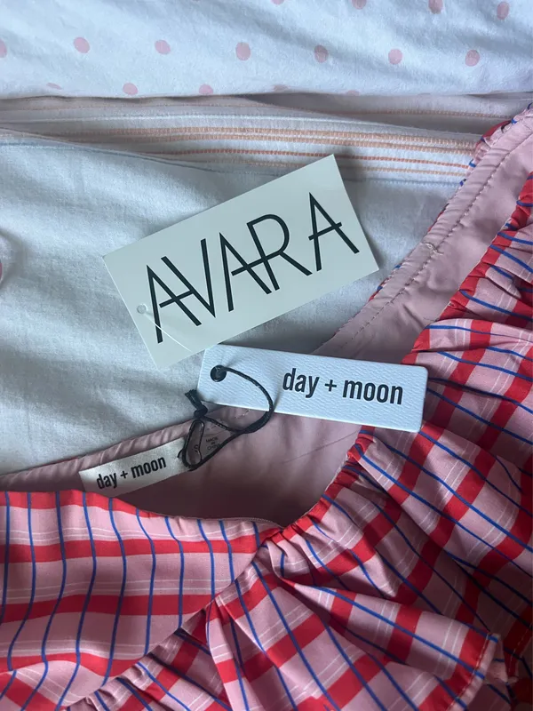 Avara Day + Moon Mini Dress Pink - Image 4