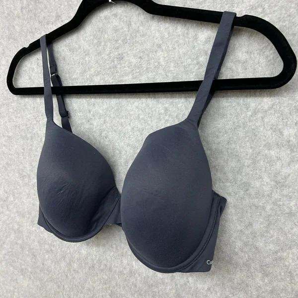 Calvin Klein Bra Women's Navy 34DD Underwire Padded T-Shirt Style - Image 2