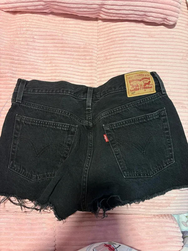 Levi’s 501 Denim Shorts Button Fly - Image 2