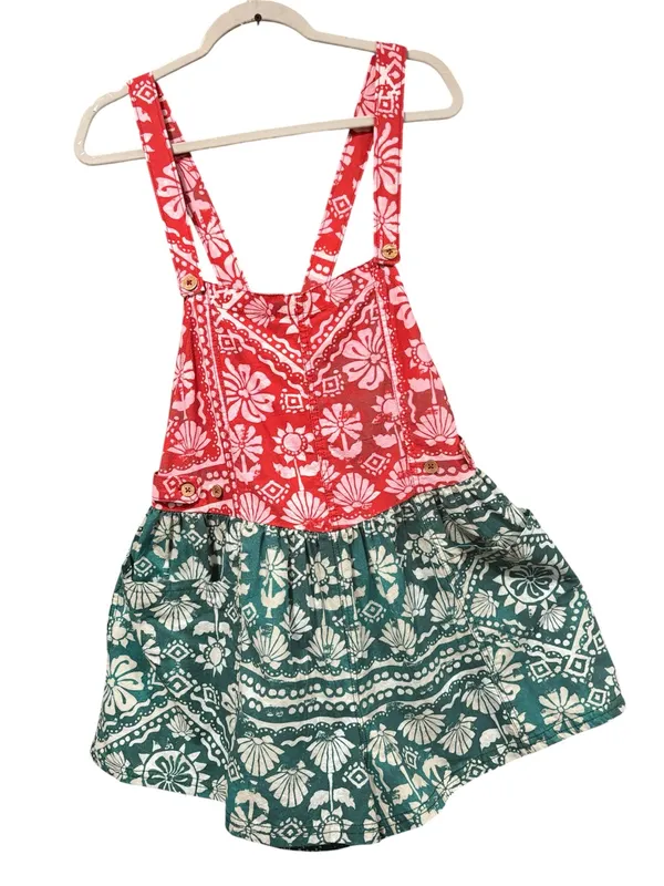 Free People Palm Bay Boho short overalls size M - Image 4