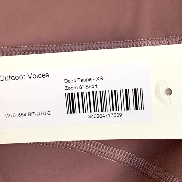 NWT Outdoor Voices Zoom 8"‎ Biker Shorts in Deep Taupe - Image 8
