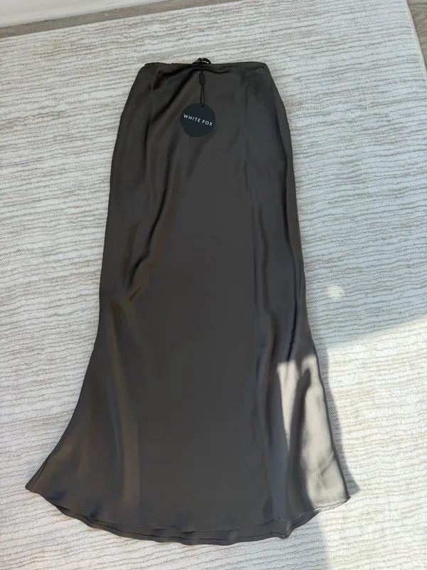 White Fox Brown Maxi Skirt - Image 3