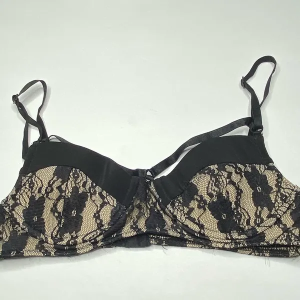 Designer Black Lace‎ Bikini Top Black Size XS - Image 2