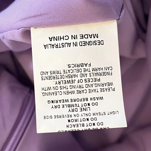 Elliat Casey Ruched‎ Dress Large Lilac Purple Wedding Guest Semi Formal Event - Image 11