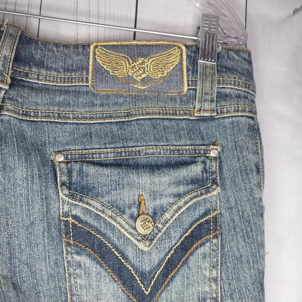 Rocawear Y2K 90's Denim Capri Size 11 - Image 9